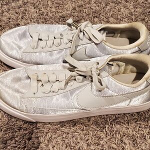 Nike Women's Metallic Silver Sneakers